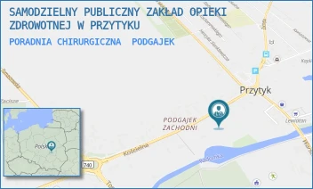 PORADNIA CHIRURGICZNA - SAMODZIELNY PUBLICZNY ZAKŁAD OPIEKI ZDROWOTNEJ W PRZYTYKU - KOŚCIELNA 15,  PODGAJEK