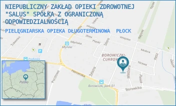 PIELĘGNIARSKA OPIEKA DŁUGOTERMINOWA - NIEPUBLICZNY ZAKŁAD OPIEKI ZDROWOTNEJ "SALUS" SPÓŁKA Z OGRANICZONĄ ODPOWIEDZIALNOŚCIĄ - ZAPŁOTEK 30,  PŁOCK