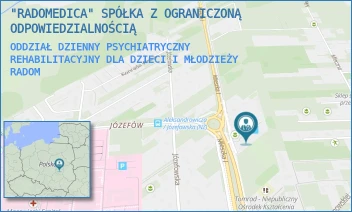 ODDZIAŁ DZIENNY PSYCHIATRYCZNY REHABILITACYJNY DLA DZIECI I MŁODZIEŻY - "RADOMEDICA" SPÓŁKA Z OGRANICZONĄ ODPOWIEDZIALNOŚCIĄ - MIESZKA I 30,  RADOM