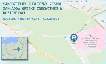 ODDZIAŁ PEDIATRYCZNY - SAMODZIELNY PUBLICZNY ZESPÓŁ ZAKŁADÓW OPIEKI ZDROWOTNEJ W KOZIENICACH - AL. WŁ. SIKORSKIEGO 10,  KOZIENICE