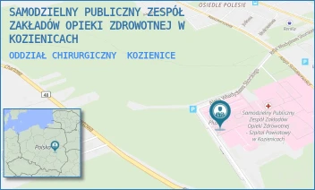 ODDZIAŁ CHIRURGICZNY - SAMODZIELNY PUBLICZNY ZESPÓŁ ZAKŁADÓW OPIEKI ZDROWOTNEJ W KOZIENICACH - AL. WŁ. SIKORSKIEGO 10,  KOZIENICE