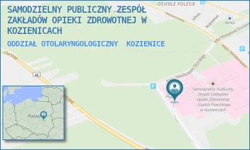 ODDZIAŁ OTOLARYNGOLOGICZNY - SAMODZIELNY PUBLICZNY ZESPÓŁ ZAKŁADÓW OPIEKI ZDROWOTNEJ W KOZIENICACH - AL. WŁ. SIKORSKIEGO 10,  KOZIENICE