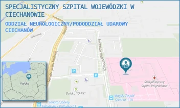 ODDZIAŁ NEUROLOGICZNY/PODODDZIAŁ UDAROWY - SPECJALISTYCZNY SZPITAL WOJEWÓDZKI W CIECHANOWIE - POWST. WIELKOPOLSKICH 2,  CIECHANÓW