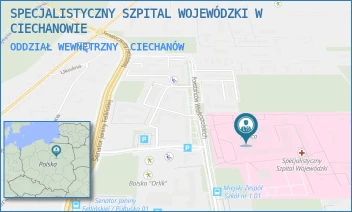 ODDZIAŁ WEWNĘTRZNY - SPECJALISTYCZNY SZPITAL WOJEWÓDZKI W CIECHANOWIE - POWST. WIELKOPOLSKICH 2,  CIECHANÓW