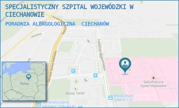 PORADNIA ALERGOLOGICZNA - SPECJALISTYCZNY SZPITAL WOJEWÓDZKI W CIECHANOWIE - POWST. WIELKOPOLSKICH 2,  CIECHANÓW
