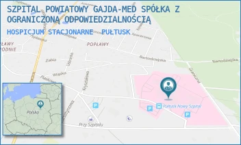 HOSPICJUM STACJONARNE - SZPITAL POWIATOWY GAJDA-MED SPÓŁKA Z OGRANICZONĄ ODPOWIEDZIALNOŚCIĄ - TEOFILA KWIATKOWSKIEGO 19,  PUŁTUSK