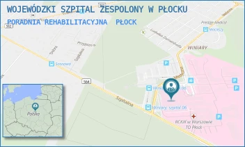 PORADNIA REHABILITACYJNA - WOJEWÓDZKI SZPITAL ZESPOLONY W PŁOCKU - MEDYCZNA 19,  PŁOCK