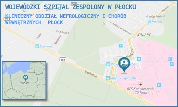 KLINICZNY ODDZIAŁ NEFROLOGICZNY I CHORÓB WEWNĘTRZNYCH - WOJEWÓDZKI SZPITAL ZESPOLONY W PŁOCKU - MEDYCZNA 19,  PŁOCK