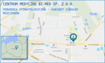 PORADNIA STOMATOLOGICZNA - GABINET SZKOLNY - CENTRUM MEDYCZNE BI-MED SP. Z O.O. - WARSZAWSKA 27,  MSZCZONÓW