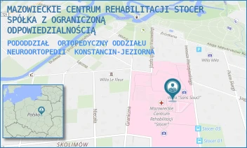 PODODDZIAŁ  ORTOPEDYCZNY ODDZIAŁU NEUROORTOPEDII - MAZOWIECKIE CENTRUM REHABILITACJI STOCER SPÓŁKA Z OGRANICZONĄ ODPOWIEDZIALNOŚCIĄ - WIERZEJEWSKIEGO 12,  KONSTANCIN-JEZIORNA