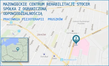 PRACOWNIA FIZJOTERAPII - MAZOWIECKIE CENTRUM REHABILITACJI STOCER SPÓŁKA Z OGRANICZONĄ ODPOWIEDZIALNOŚCIĄ - WARSZTATOWA 1,  PRUSZKÓW