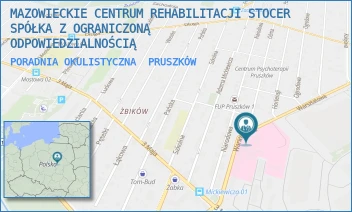 PORADNIA OKULISTYCZNA - MAZOWIECKIE CENTRUM REHABILITACJI STOCER SPÓŁKA Z OGRANICZONĄ ODPOWIEDZIALNOŚCIĄ - WARSZTATOWA 1,  PRUSZKÓW