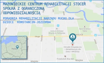 PORADNIA REHABILITACJI NARZĄDU RUCHU DLA DZIECI - MAZOWIECKIE CENTRUM REHABILITACJI STOCER SPÓŁKA Z OGRANICZONĄ ODPOWIEDZIALNOŚCIĄ - DŁUGA 40/42,  KONSTANCIN-JEZIORNA