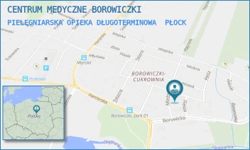 PIELĘGNIARSKA OPIEKA DŁUGOTERMINOWA - CENTRUM MEDYCZNE BOROWICZKI SPÓŁKA Z OGRANICZONĄ ODPOWIEDZIALNOŚCIĄ - BOROWICKA 3 B,  PŁOCK