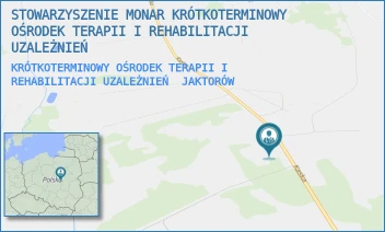 KRÓTKOTERMINOWY OŚRODEK TERAPII I REHABILITACJI UZALEŻNIEŃ - STOWARZYSZENIE MONAR KRÓTKOTERMINOWY OŚRODEK TERAPII I REHABILITACJI UZALEŻNIEŃ - BUDY ZOSINE 109,  JAKTORÓW