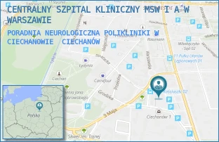 PORADNIA NEUROLOGICZNA POLIKLINIKI W CIECHANOWIE - CENTRALNY SZPITAL KLINICZNY MSW I A W WARSZAWIE - MICKIEWICZA 8,  CIECHANÓW