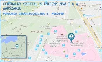 PORADNIA DERMATOLOGICZNA I - CENTRALNY SZPITAL KLINICZNY MSW I A W WARSZAWIE - WOŁOSKA 137,  MOKOTÓW