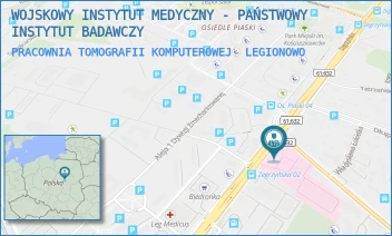 PRACOWNIA TOMOGRAFII KOMPUTEROWEJ - WOJSKOWY INSTYTUT MEDYCZNY - PAŃSTWOWY INSTYTUT BADAWCZY - ZEGRZYŃSKA 8,  LEGIONOWO