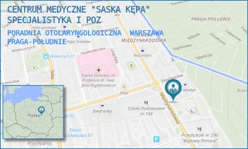 PORADNIA OTOLARYNGOLOGICZNA - DORADZTWO I ZARZĄDZANIE W OPIECE ZDROWOTNEJ A.K. SP. Z.O.O - MIĘDZYNARODOWA 56,  WARSZAWA PRAGA-POŁUDNIE