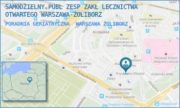 PORADNIA GERIATRYCZNA - SAMODZIELNY PUBL ZESP ZAKŁ LECZNICTWA OTWARTEGO WARSZAWA-ŻOLIBORZ - ELBLĄSKA 35,  WARSZAWA ŻOLIBORZ