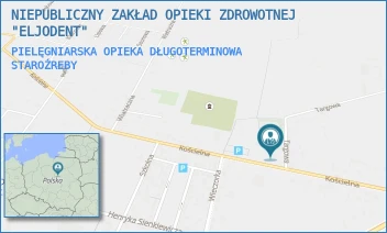 PIELĘGNIARSKA OPIEKA DŁUGOTERMINOWA - NIEPUBLICZNY ZAKŁAD OPIEKI ZDROWOTNEJ "ELJODENT" - KOŚCIELNA 31A,  STAROŹREBY