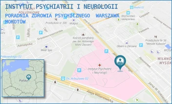 PORADNIA ZDROWIA PSYCHICZNEGO - INSTYTUT PSYCHIATRII I NEUROLOGII - JANA III SOBIESKIEGO 9,  WARSZAWA MOKOTÓW