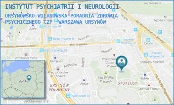 URSYNOWSKO-WILANOWSKA PORADNIA ZDROWIA PSYCHICZNEGO CZP - INSTYTUT PSYCHIATRII I NEUROLOGII - ZAMIANY 13,  WARSZAWA URSYNÓW
