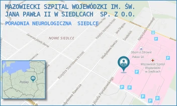 PORADNIA NEUROLOGICZNA - MAZOWIECKI SZPITAL WOJEWÓDZKI IM. ŚW. JANA PAWŁA II W SIEDLCACH  SP. Z O.O. - PONIATOWSKIEGO 26,  SIEDLCE