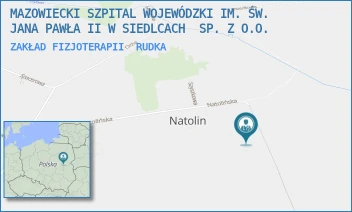 ZAKŁAD FIZJOTERAPII - MAZOWIECKI SZPITAL WOJEWÓDZKI IM. ŚW. JANA PAWŁA II W SIEDLCACH  SP. Z O.O. - ALEJA TEODORA DUNINA 1,  RUDKA