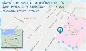 PRACOWNIA PET-CT - MAZOWIECKI SZPITAL WOJEWÓDZKI IM. ŚW. JANA PAWŁA II W SIEDLCACH  SP. Z O.O. - PONIATOWSKIEGO 26,  SIEDLCE