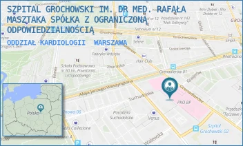 ODDZIAŁ KARDIOLOGII - SZPITAL GROCHOWSKI IM. DR MED. RAFAŁA MASZTAKA SPÓŁKA Z OGRANICZONĄ ODPOWIEDZIALNOŚCIĄ - GRENADIERÓW 51/59,  WARSZAWA