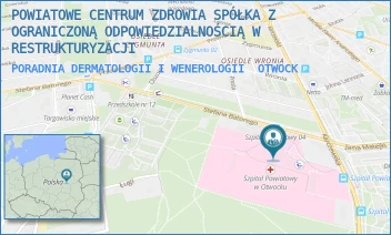 PORADNIA DERMATOLOGII I WENEROLOGII - POWIATOWE CENTRUM ZDROWIA SPÓŁKA Z OGRANICZONĄ ODPOWIEDZIALNOŚCIĄ - BATOREGO 44,  OTWOCK