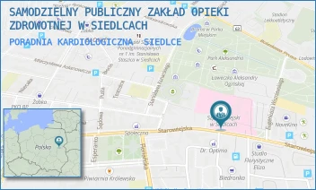 PORADNIA KARDIOLOGICZNA - SAMODZIELNY PUBLICZNY ZAKŁAD OPIEKI ZDROWOTNEJ W SIEDLCACH - STAROWIEJSKA 15,  SIEDLCE