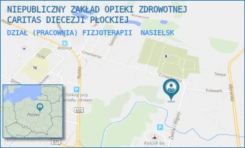 DZIAŁ (PRACOWNIA) FIZJOTERAPII - NIEPUBLICZNY ZAKŁAD OPIEKI ZDROWOTNEJ CARITAS DIECEZJI PŁOCKIEJ W PRZASNYSZU - ŻWIRKI I WIGURY 5,  NASIELSK