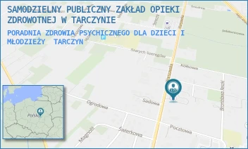 PORADNIA ZDROWIA PSYCHICZNEGO DLA DZIECI I MŁODZIEŻY - SAMODZIELNY PUBLICZNY ZAKŁAD OPIEKI ZDROWOTNEJ W TARCZYNIE - WARSZAWSKA 42,  TARCZYN