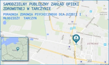 PORADNIA ZDROWIA PSYCHICZNEGO DLA DZIECI I MŁODZIEŻY - SAMODZIELNY PUBLICZNY ZAKŁAD OPIEKI ZDROWOTNEJ W TARCZYNIE - RYNEK 27,  TARCZYN