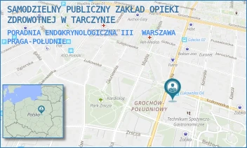PORADNIA ENDOKRYNOLOGICZNA III - SAMODZIELNY PUBLICZNY ZAKŁAD OPIEKI ZDROWOTNEJ W TARCZYNIE - ŁUKOWSKA 27,  WARSZAWA PRAGA-POŁUDNIE