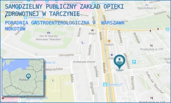 PORADNIA GASTROENTEROLOGICZNA V - SAMODZIELNY PUBLICZNY ZAKŁAD OPIEKI ZDROWOTNEJ W TARCZYNIE - BABOSZEWSKA 1/2U4,  WARSZAWA MOKOTÓW