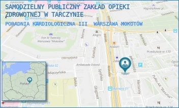 PORADNIA KARDIOLOGICZNA III - SAMODZIELNY PUBLICZNY ZAKŁAD OPIEKI ZDROWOTNEJ W TARCZYNIE - BABOSZEWSKA 1/2U4,  WARSZAWA MOKOTÓW