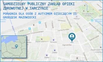 PORADNIA DLA OSÓB Z AUTYZMEM DZIECIĘCYM II - SAMODZIELNY PUBLICZNY ZAKŁAD OPIEKI ZDROWOTNEJ W TARCZYNIE - T. KOŚCIUSZKI 21,  GRODZISK MAZOWIECKI