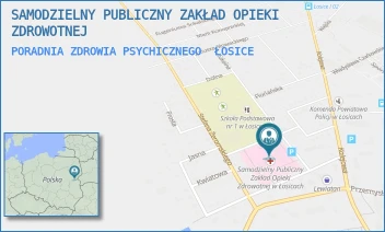 PORADNIA ZDROWIA PSYCHICZNEGO - SAMODZIELNY PUBLICZNY ZAKŁAD OPIEKI ZDROWOTNEJ W ŁOSICACH - SŁONECZNA 1,  ŁOSICE