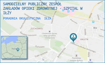 PORADNIA OKULISTYCZNA - SAMODZIELNY PUBLICZNY ZESPÓŁ ZAKŁADÓW OPIEKI ZDROWOTNEJ - SZPITAL W IŁŻY - BODZENTYŃSKA 17,  IŁŻA