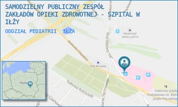 ODDZIAŁ PEDIATRII - SAMODZIELNY PUBLICZNY ZESPÓŁ ZAKŁADÓW OPIEKI ZDROWOTNEJ - SZPITAL W IŁŻY - DANUTY SIEDZIKÓWNY "INKI" 4,  IŁŻA