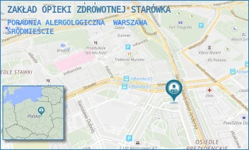 PORADNIA ALERGOLOGICZNA - ZAKŁAD OPIEKI ZDROWOTNEJ STARÓWKA - ANDERSA 37,  WARSZAWA ŚRÓDMIEŚCIE