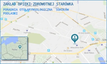 PORADNIA OTOLARYNGOLOGICZNA - ZAKŁAD OPIEKI ZDROWOTNEJ STARÓWKA - LIPOWA 5,  SOKOŁÓW PODLASKI