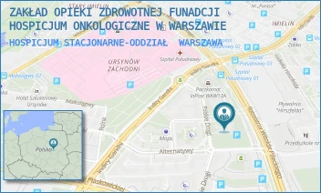 HOSPICJUM STACJONARNE-ODDZIAŁ - ZAKŁAD OPIEKI ZDROWOTNEJ FUNADCJI HOSPICJUM ONKOLOGICZNE W WARSZAWIE - PILECKIEGO 105,  WARSZAWA
