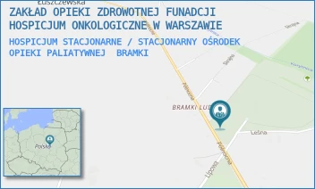 HOSPICJUM STACJONARNE / STACJONARNY OŚRODEK OPIEKI PALIATYWNEJ - ZAKŁAD OPIEKI ZDROWOTNEJ FUNADCJI HOSPICJUM ONKOLOGICZNE W WARSZAWIE - PÓŁNOCNA 18A,  BRAMKI