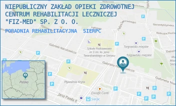 PORADNIA REHABILITACYJNA - NIEPUBLICZNY ZAKŁAD OPIEKI ZDROWOTNEJ CENTRUM REHABILITACJI LECZNICZEJ "FIZ-MED" SP. Z O. O. - NARUTOWICZA 17A,  SIERPC