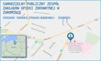 OŚRODEK REHABILITACJI DZIENNEJ - SAMODZIELNY PUBLICZNY ZESPÓŁ ZAKŁADÓW OPIEKI ZDROWOTNEJ W ŻUROMINIE - SZPITALNA 56,  ŻUROMIN