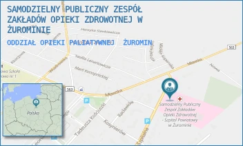 ODDZIAŁ OPIEKI PALIATYWNEJ - SAMODZIELNY PUBLICZNY ZESPÓŁ ZAKŁADÓW OPIEKI ZDROWOTNEJ W ŻUROMINIE - SZPITALNA 56,  ŻUROMIN